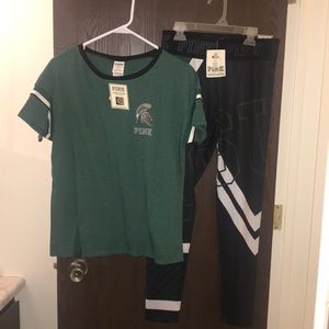 MSU SPARTANS VS PINK OUTFIT